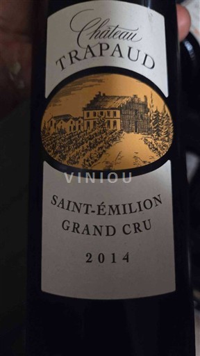 Bordeaux Saint-Émilion Grand Cru Grand Cru Château Trapaud 2014