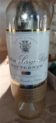 Bordeaux Sauternes Château Lange-Reglat 2019