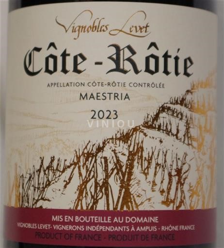 Rhône Valley Côte-Rôtie Vignobles Levet Maestria 2023