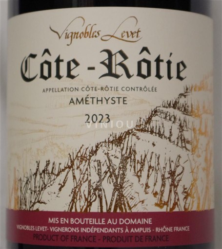 Rhône Valley Côte-Rôtie Vignobles Levet Améthyste 2023