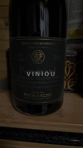 Borgoña Pommard Premier Cru Patriarche Sélection 2020