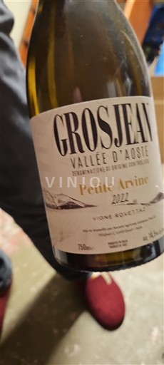 Valle d'Aosta Grosjean Petite Arvine Vigne Rovettaz 2022