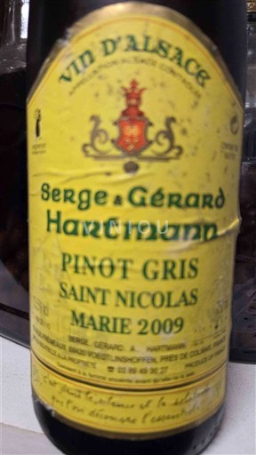 Alsacia Serge & Gérard Hartmann Saint Nicolas Marie 2009
