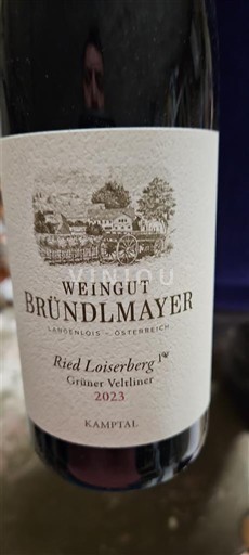Nederøstrig Kamptal DAC Weingut Bründlmayer Ried Loiserberg 1ÖTW Grüner Veltliner 2023