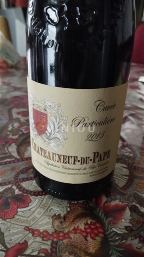 Valle del Rodano Châteauneuf-du-Pape Château Châteauneuf-du-Pape Particulière 2015