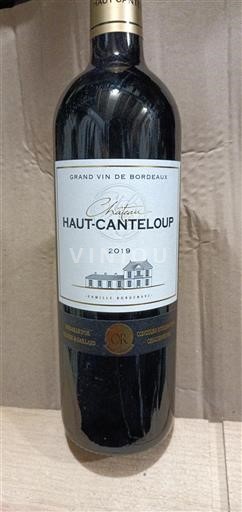 Bordeaux Blaye-Côtes-de-Bordeaux Château Haut-Canteloup 2019