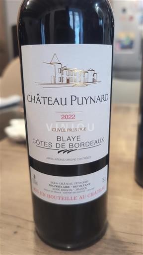 Bordeaux Blaye-côtes-de-bordeaux Château Puynard Prestige 2022