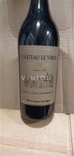 Bordeaux Blaye-côtes-de-bordeaux Château Le Virou Le Carillon 2018