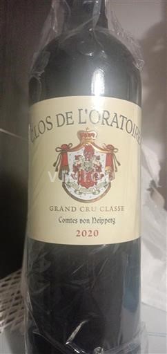 Bordeaux Saint-Émilion Grand Cru Clos de l'Oratoire 2020