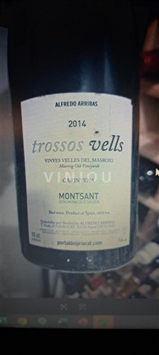 Catalonia Montsant Alfredo Arribas Trossos Vells 2014