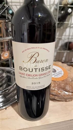 Bordeaux Saint-Émilion Grand Cru Grand Cru Baron de Boutisse 2015