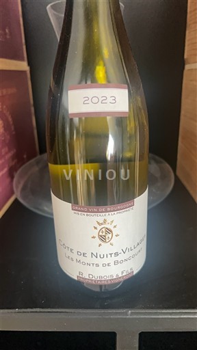 Vine Rouge sec Les Monts de Boncourts R. Dubois & Fils 2023 Frankrig Bourgogne Côte de Nuits-Villages AOC