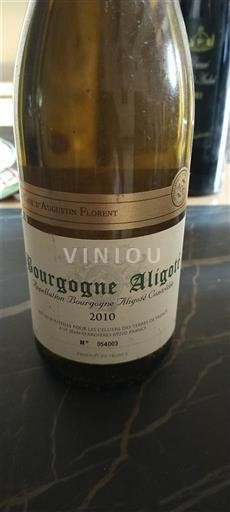 Bourgogne Bourgogne Aligoté Auguste Florent 2010