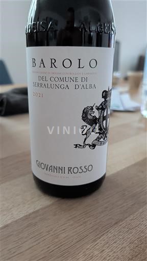 Piedmont Wines Barolo Giovanni Rosso Del Comune di Serralunga d'Alba 2021