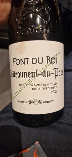 Rhônen laakso Châteauneuf-du-Pape Font du Roi Les Combes 2021