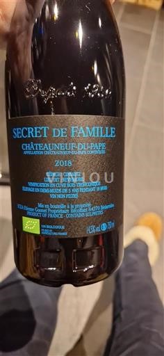 Vallée du Rhône Châteauneuf-du-pape Château Gigognan Secret de Famille 2018