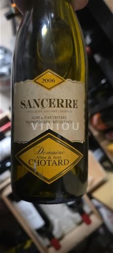 Valle del Loira Sancerre Domaine Aline & Jean Chotard 2006