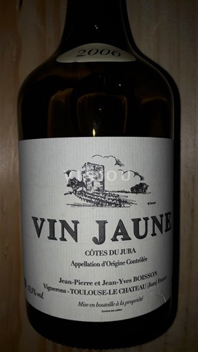 Jura Côtes-du-jura Boisson Jean Pierre et Jean Yves Vin jaune 2006
