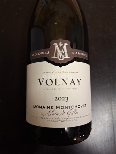 Burgundy Volnay Domaine Earl Domaine Montchovet Alain Et Gilles 2023