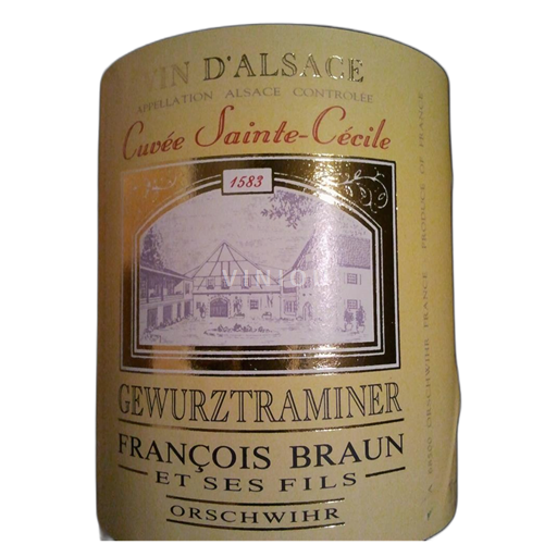 Alzacija Gewürztraminer Domaine BRAUN François et Fils 2012