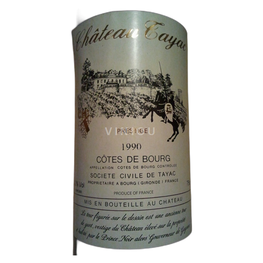 Bordeaux Côtes-de-bourg Château SC du Château Tayac Prestige 1990