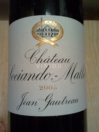 Bordeaux Haut-Médoc CRU BOURGEOIS Sociando-Mallet Château Sociando-Mallet 2005