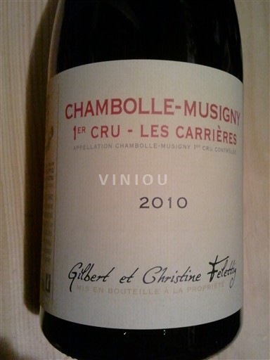 Burgundy Chambolle-Musigny Premier Cru Domaine Felettig Henri Les Carrières 2010