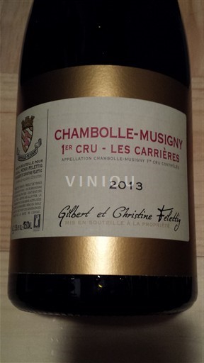 Burgundy Chambolle-Musigny Premier Cru Domaine Felettig Henri Les Carrières 2013