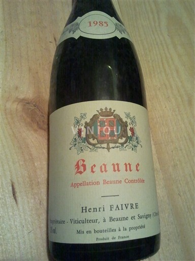 Burgundi Beaune Faivre Henri 1985
