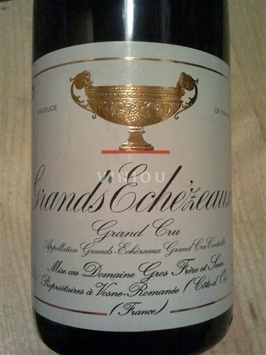 Bourgogne Grands-échézeaux GRAND CRU Domaine Gros Frère et Sœur 1999