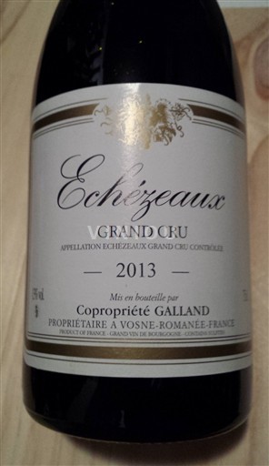 Burgundy Échézeaux Copropriété Galland 2013