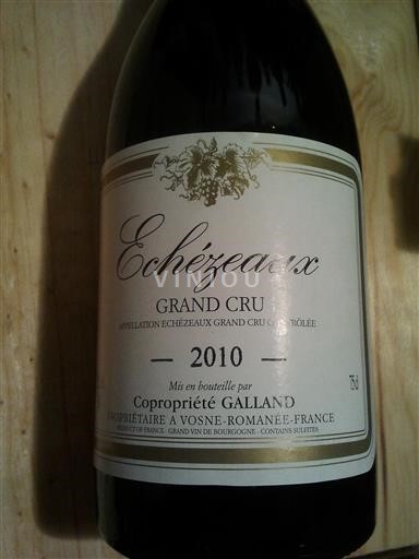 Burgundy Échézeaux Copropriété Galland 2010