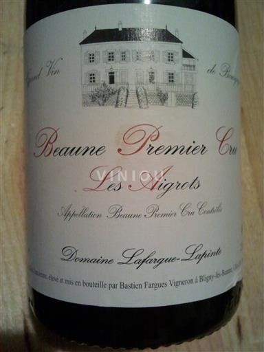 Borgoña Beaune Premier Cru D Lafargue Les Aigrots 2015