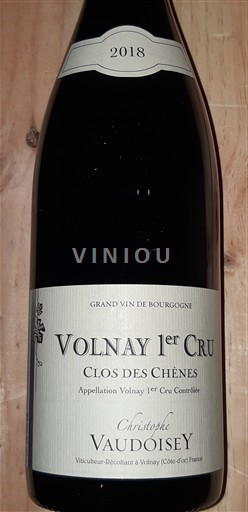 Burgundy Volnay Premier Cru Domaine VAUDOISEY Christophe Clos des Chênes 2018