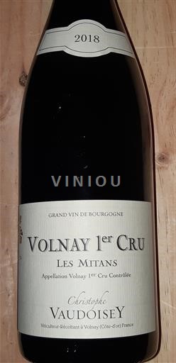 Burgundy Volnay Premier Cru Domaine VAUDOISEY Christophe Les Mitants 2018