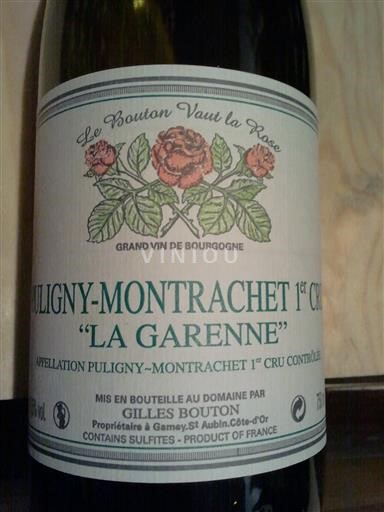 Burgundsko Puligny-Montrachet Premier Cru Domaine Gilles Bouton La Garenne 2023