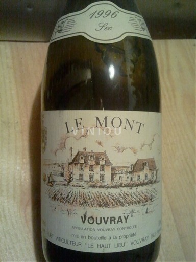 Loirevallei Vouvray Domaine Huet l'Echansonne Le Mont 1996