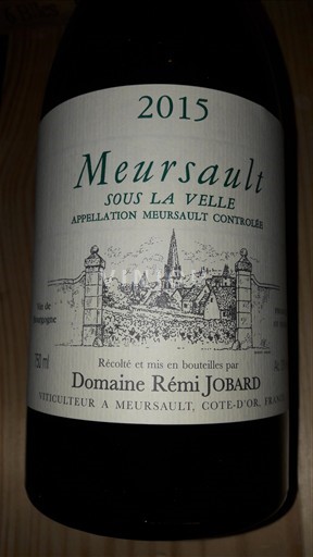 Burgund Meursault Domaine Rémi Jobard Sous la Velle 2015