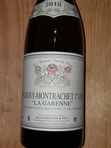 Burgundsko Puligny-Montrachet Premier Cru Domaine Gilles Bouton La Garenne 2018