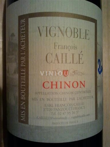 Loirevallei Chinon Caillet François Tradition Amis de Rabelais 2015
