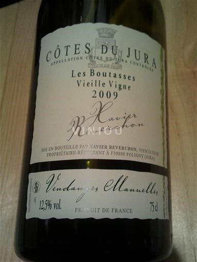 Jura Côtes-du-jura Domaine REVERCHON Xavier - E.A.R.L de Chantemerle Les Boutasses VV 2009