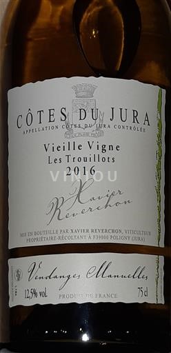Jura Côtes-du-jura Domaine REVERCHON Xavier - E.A.R.L de Chantemerle 2016