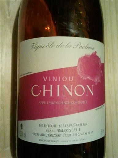 Vina Rosé sec EARL Caille François 2024 Francija Dolina Loare Chinon AOC