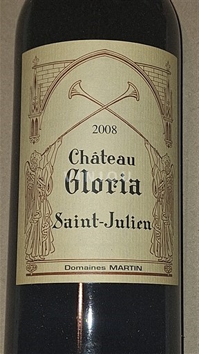 Bordeaux Saint-Julien CRU BOURGEOIS Château Gloria Château Gloria 2008