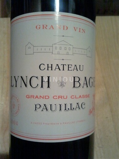 Vinos Rouge sec Château Lynch Bages Château Lynch-Bages 2004 Francia Burdeos Pauillac AOC