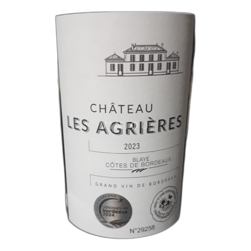 Bordeaux Blaye-Côtes-de-Bordeaux Château Les Agrières 2023