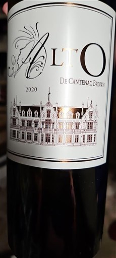 Bordeaux Cantenac Brown Alto 2020