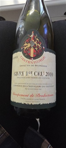 Burgundsko Givry Premier Cru Groupement de Producteurs Tastevinage 2010