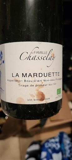 Beaujolais Beaujolais Nouveau Famille Chasselay La Marduette 2022