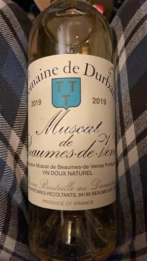 Rhône Valley Muscat de Beaumes de Venise Domaine Durban 2019